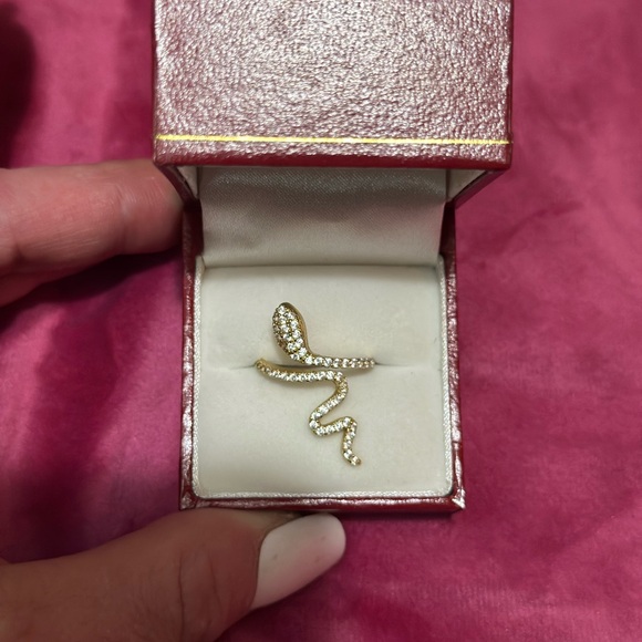 STERLING SILVER snake ring - Picture 1 of 2